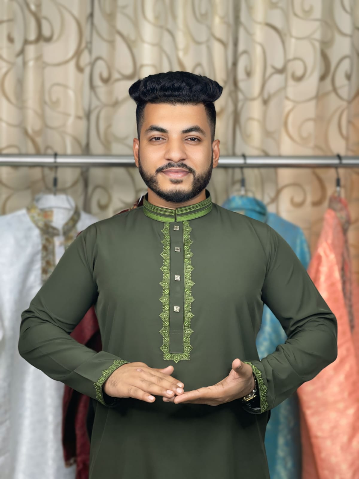 WhatsApp Image 2026-02-02 at 9.57.20 PMFERRWEFGTER অলিভ কালার - কোড - A-103 - Image 1