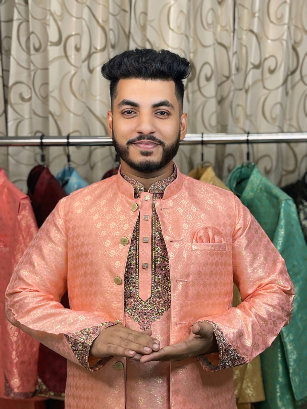 ghbfdghfghfg Katan Party Punjabi & Koti - Misty Colour - Image 1