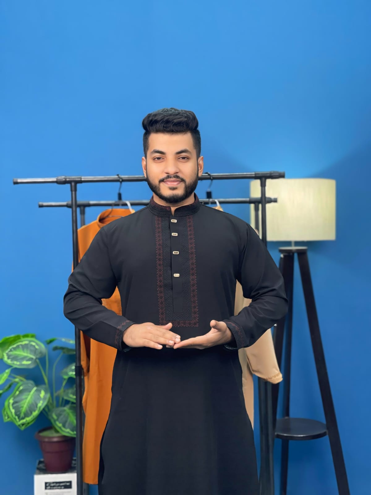 lm 1 Shahara Punjabi - Deep Black Colour - Image 1